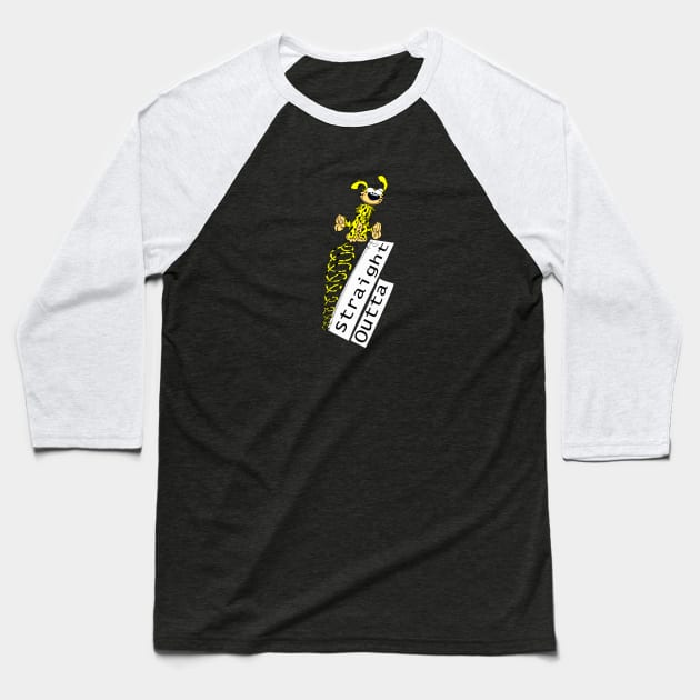 straight outta marsupilami houbah Baseball T-Shirt by LOVILOVI